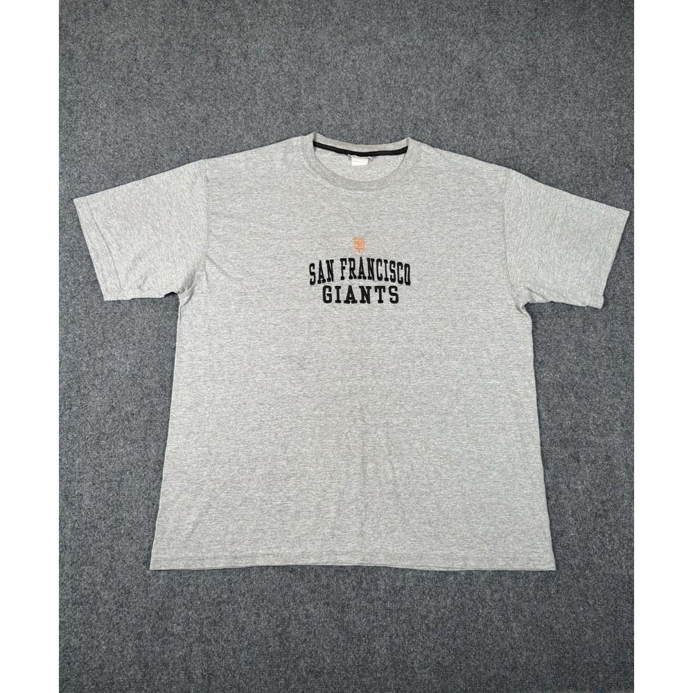 Vintage 90s San Francisco Giants Lee Sport MLB T-Shirt Gray Embroidered USA XL